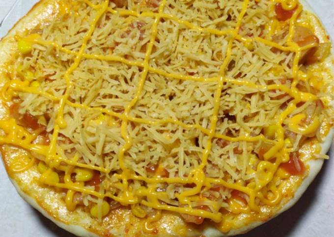 Resep PIZZA teflon sederhana ala rumahan semua bisa coba yang Enak Banget
