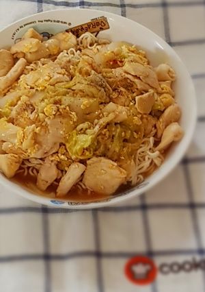 รูปของ บะหมี่กึ่งสุกี้แห้ง