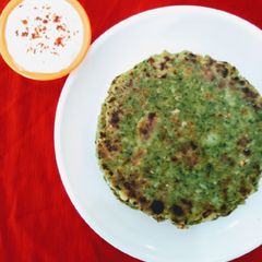 A picture of Methi Aloo Thepla.