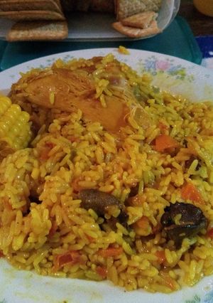 Una foto de Arroz con pollo