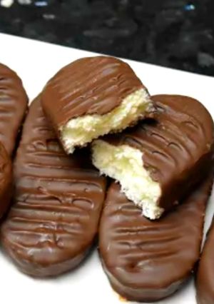 Une photo de Chocolat aux noisettes et coco
