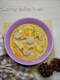 Foto resep Capcay bakso kuah