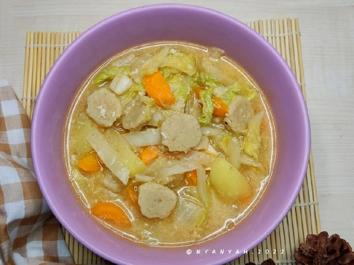 Langkah Gampang Membuat Resep Capcay bakso kuah yang Bisa Manjain Lidah Anti Ribet, Bikin Ngiler