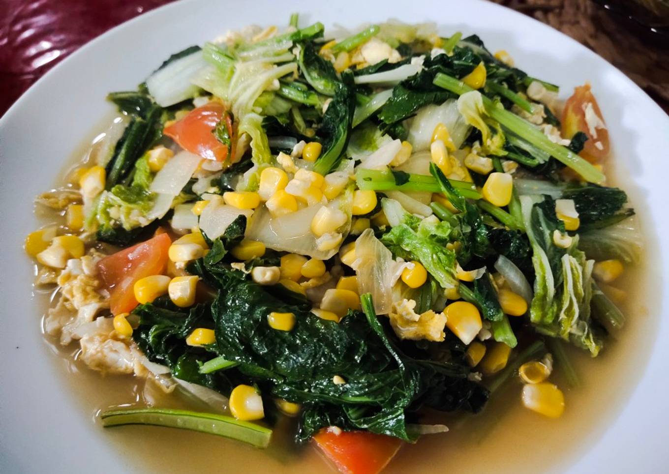 Capcay kuah jagung simple