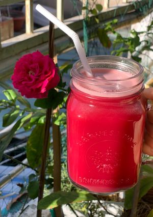 Hình của món Nước ép màu ruby củ quả 🍠 🍎 🥒 🥕.