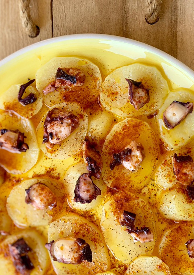 Una foto de Pulpo a la gallega en 10 min