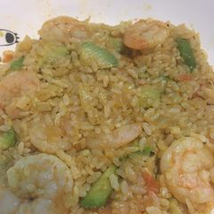 A picture of Shrimp Avocado Fried Rice.