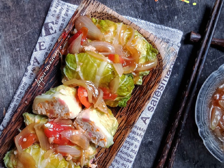 Cara Gampang Menyiapkan Sawi Gulung isi Ayam Anti Gagal