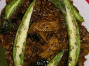 A picture of chicken liver masala
