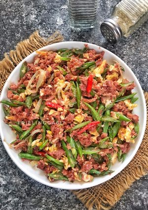 Foto resep Resep Simple Weekend, Tumis Buncis Kornet 😋😋😋