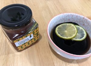 仙草凍佐蜂蜜醃檸檬 的食譜成品照片