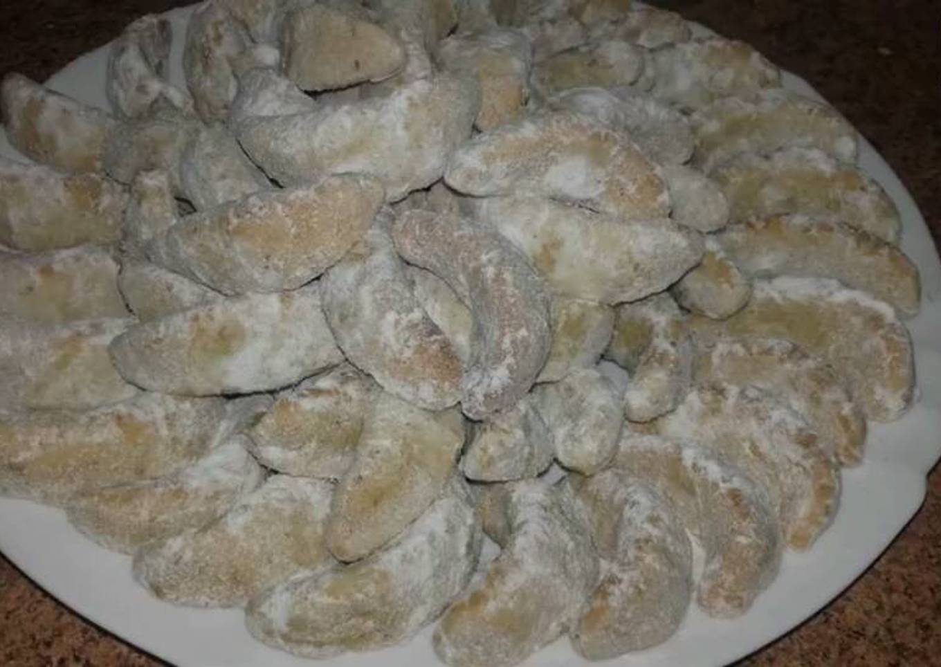 Galletas deliciosas con forma de luna /comida de Marruecos