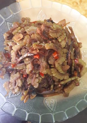 Foto resep Pare mix ikan klotok (tidak pahit)