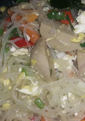 Foto resep Bihun jagung telor bakso komplit
