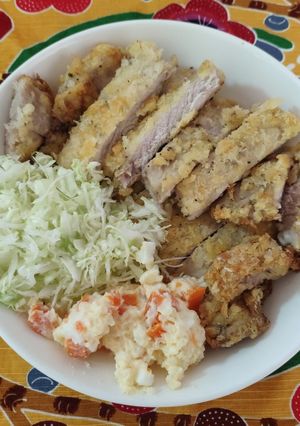 氣炸鍋-日式炸豬排 的食譜成品照片