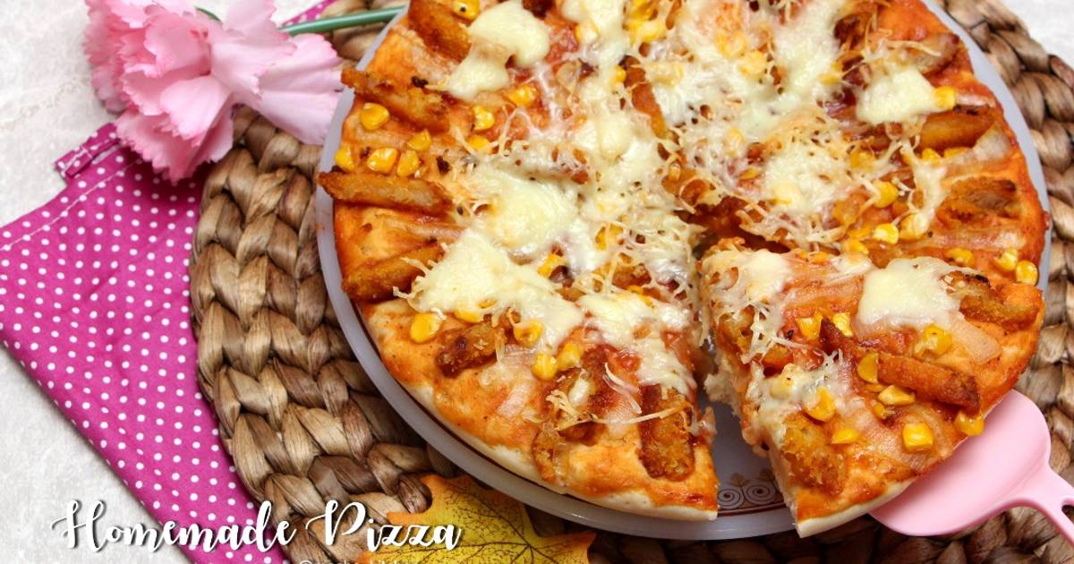 Resep Pizza Nugget pakai Saus Pizza Hut oleh mache.cooksperiment Cookpad