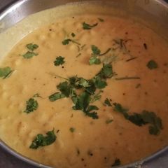 A picture of Boondi kadhi.