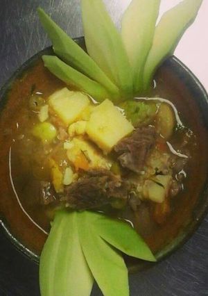 Una foto de Sopa de quinua
