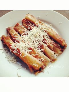 Foto resep Lumpia pisang keju susu