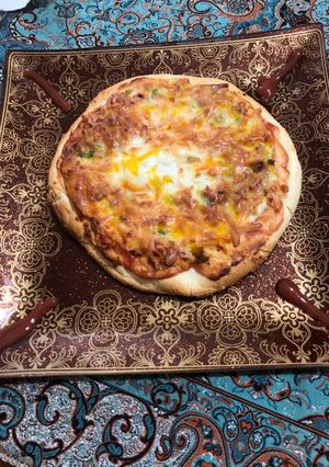 عکسی از دستور پیتزا گوشت