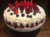 Torta de frutos rojos