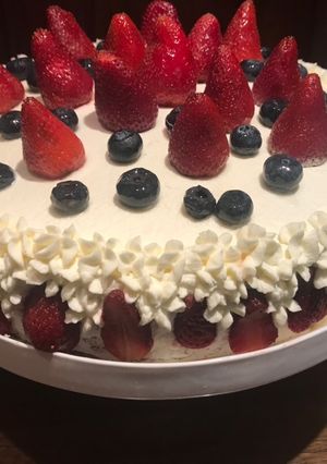 Una foto de Torta de frutos rojos