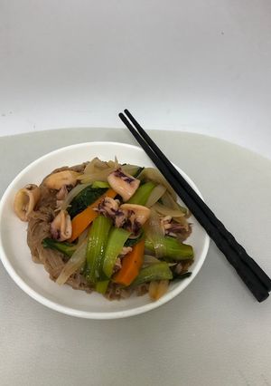 Hình của món Phở áp chảo.