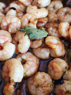 Una foto de Gambas al ajillo a mi manera