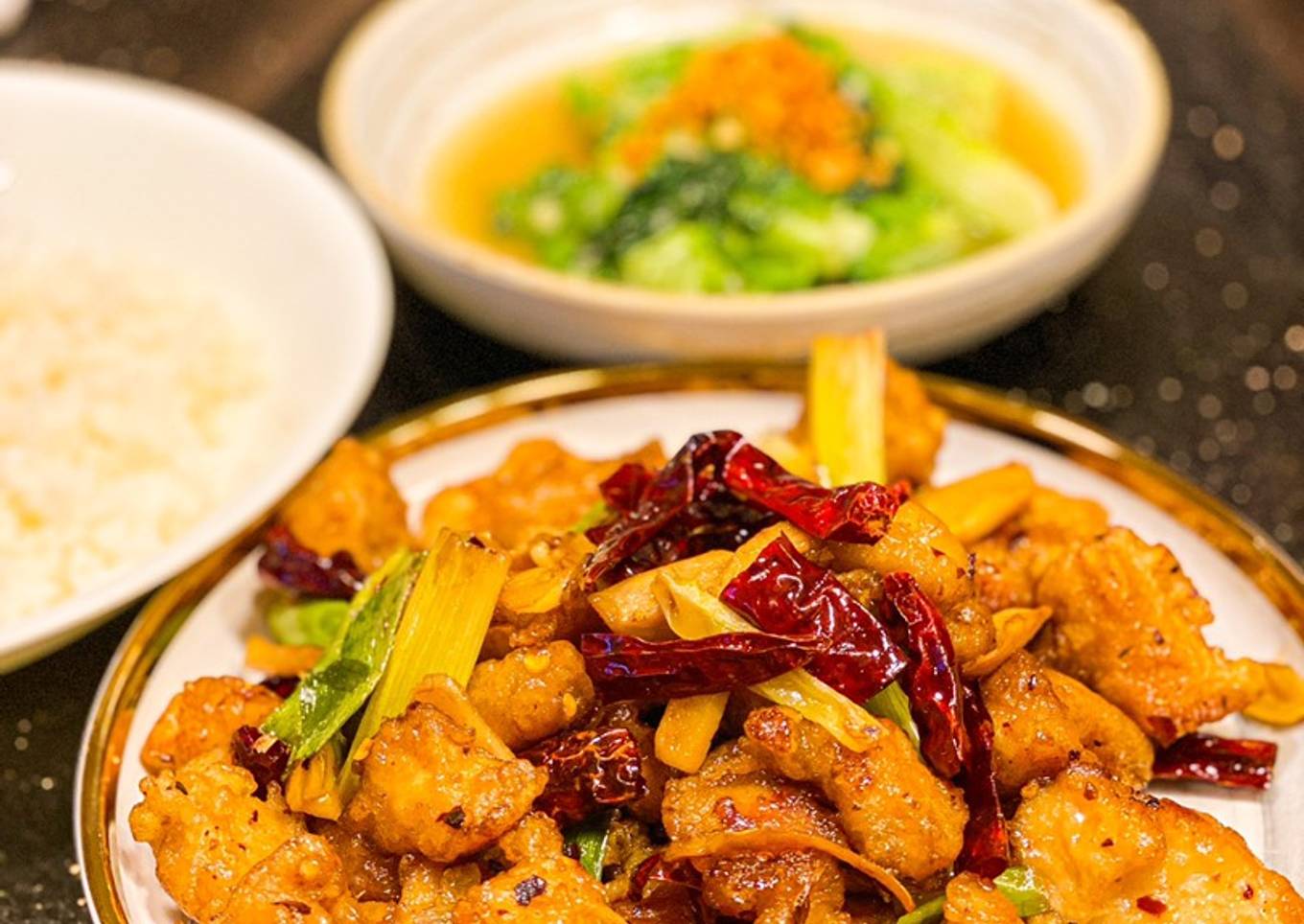 Szechuan chicken/ ayam goreng sichuan