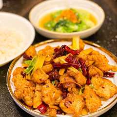 รูปของ Szechuan chicken/ ayam goreng sichuan