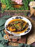 Pecel Daging Terung Bakar