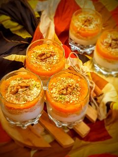 عکسی از دستور دسر مگنولیا کدو حلوایی🎃🍁🍂