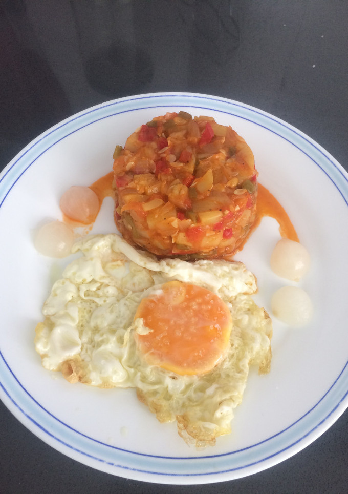 Una foto de Pisto de verduras