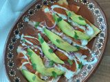 Chilaquiles rojos rellenos en freidora de aire