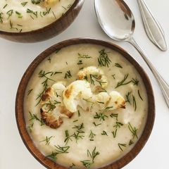 A picture of Creamy Cauliflower Soup.