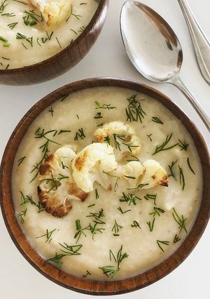 A picture of Creamy Cauliflower Soup.