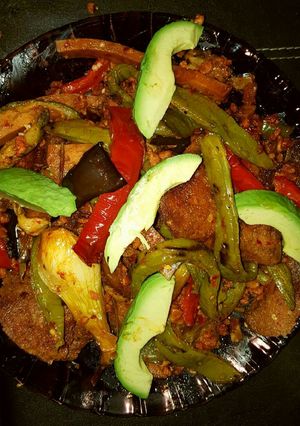 Una foto de Parrillada vegetariana