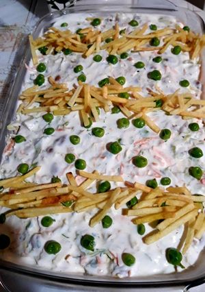عکسی از دستور سالاد لوبیا