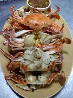 รูปของ 🦀🦀ปูดาวต้มน้ำจิ้มซีฟู้ด🦀🦀