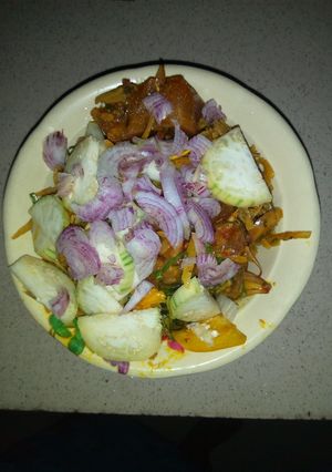A picture of Abacha(African salad).