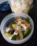 Canh bí ngòi nấm kim châm keto