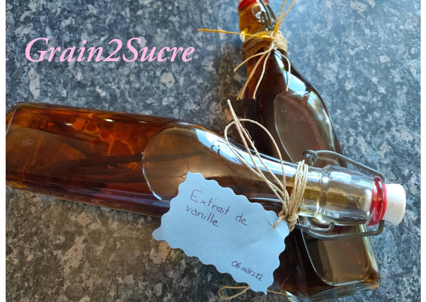 Extrait de vanille liquide maison