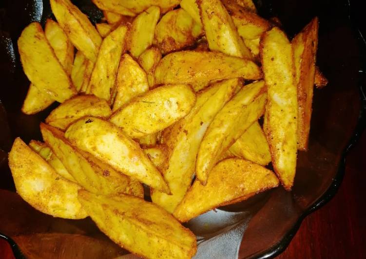 Recipe of Ultimate Baked potato wedges