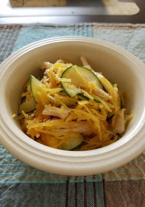 A picture of Cucumber and Spaghetti Squash Salad.