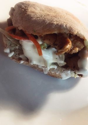 Gyros pitában recept fotója