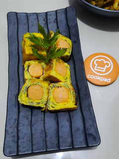 Foto resep Tamagoyaki isi sosis (Telur Dadar Gulung)