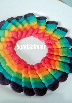 Foto resep Lidah Kucing Rainbow rasa Keju