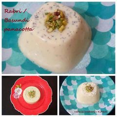 Basundi panacotta A picture of Basundi panacotta.