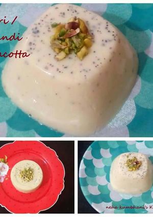 A picture of Basundi panacotta.