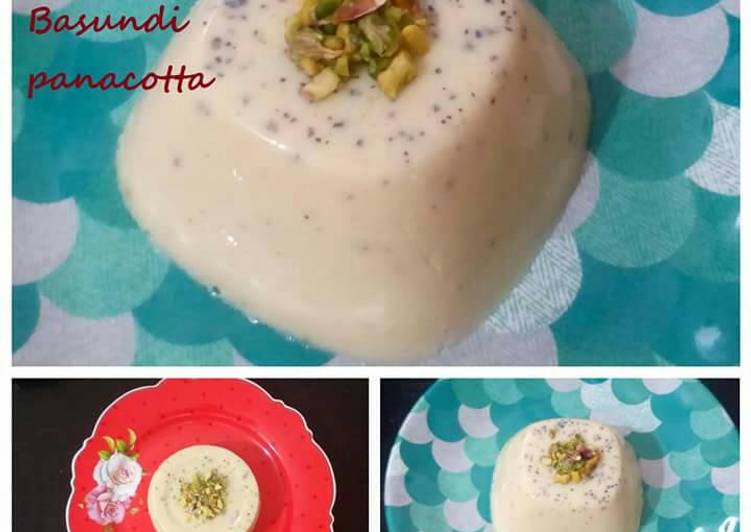 Simple Way to Prepare Speedy Basundi panacotta